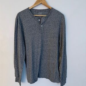 Men's J Crew Gray Henley Shirt